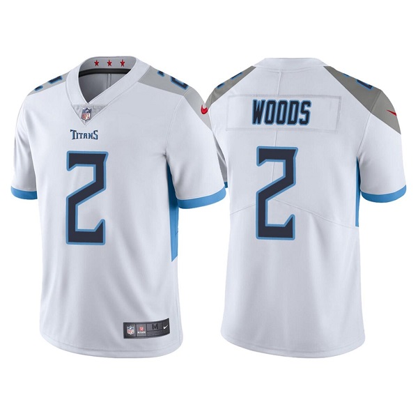 Men's White ennessee Titans #2 Robert Woods  Vapor Untouchable Stitched Jersey